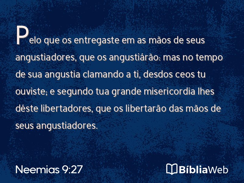 Neemias 9:27 em imagem para compartilhar