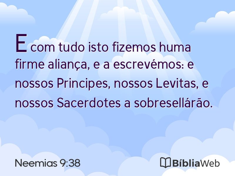 Neemias 9:38 em imagem para compartilhar