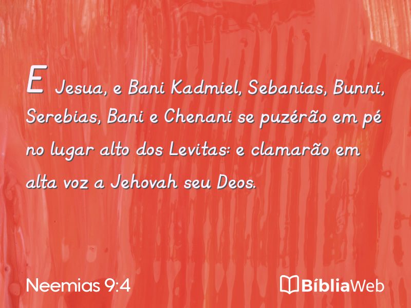 Neemias 9:4 em imagem para compartilhar