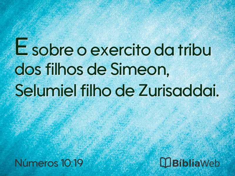 Números 10:19 em imagem para compartilhar
