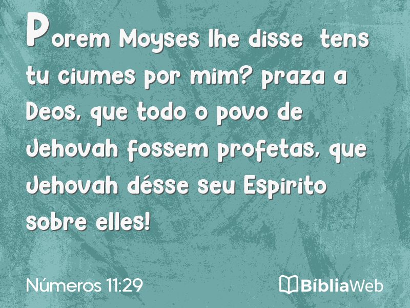 Números 11:29 em imagem para compartilhar