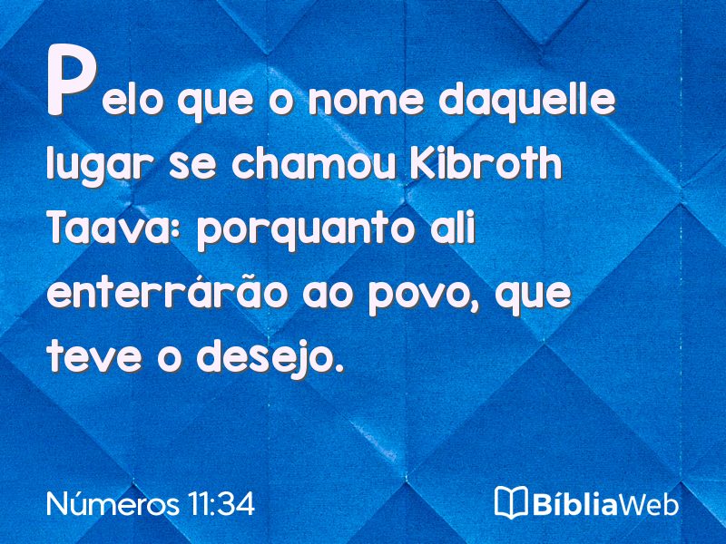 Números 11:34 em imagem para compartilhar