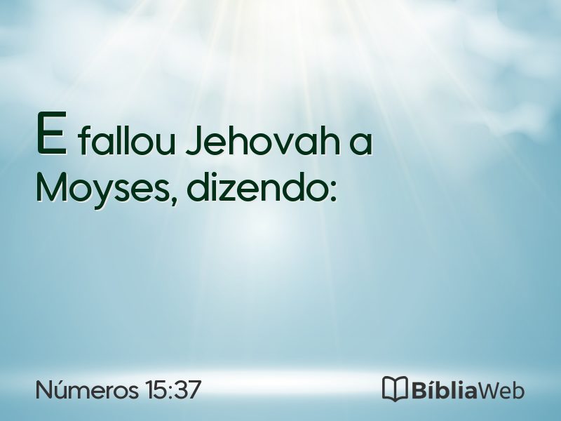 Números 15:37 em imagem para compartilhar
