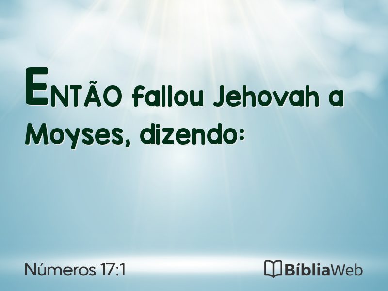 Números 17:1 em imagem para compartilhar