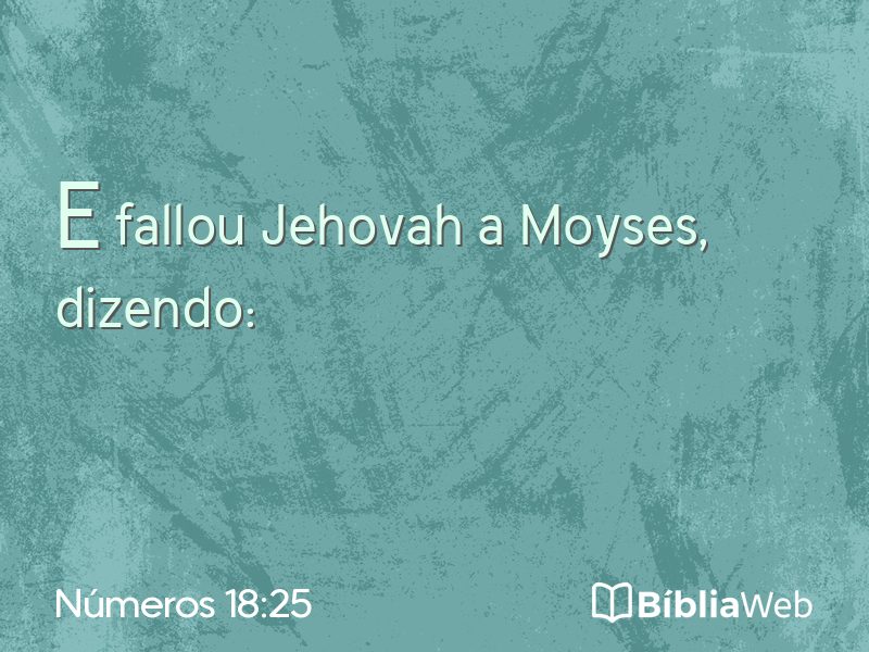 Números 18:25 em imagem para compartilhar