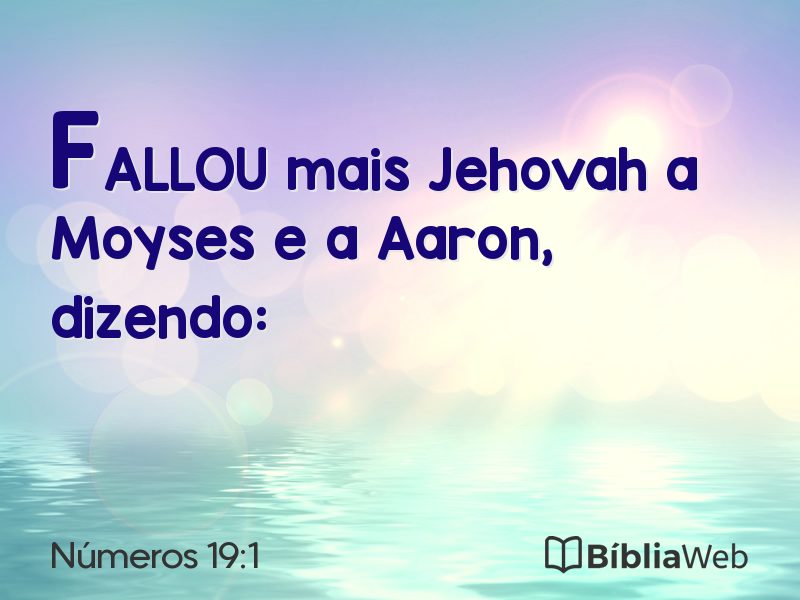 Números 19:1 em imagem para compartilhar