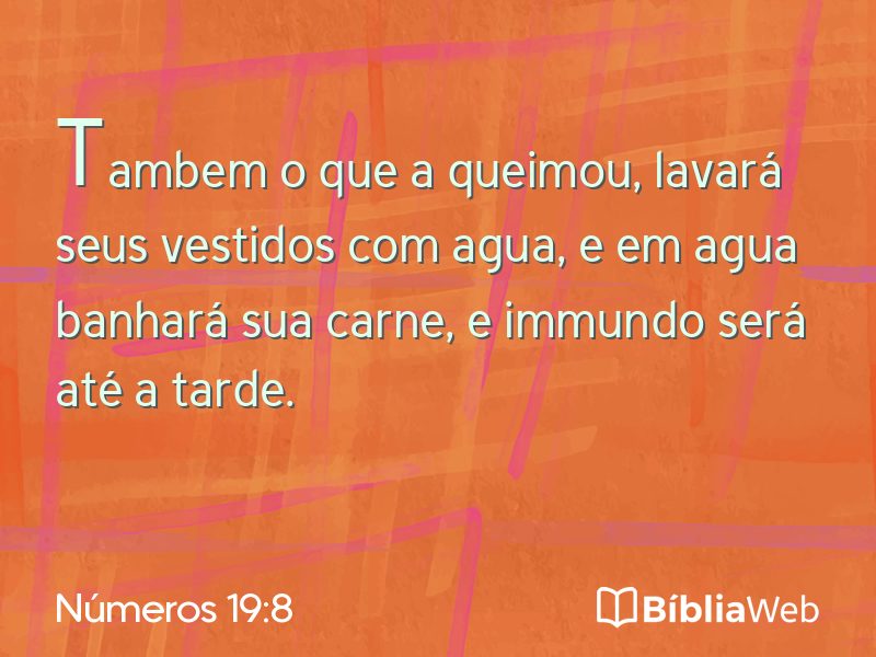 Números 19:8 em imagem para compartilhar
