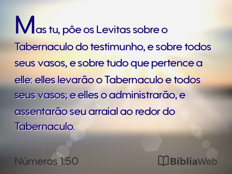 Números 1:50 em imagem para compartilhar