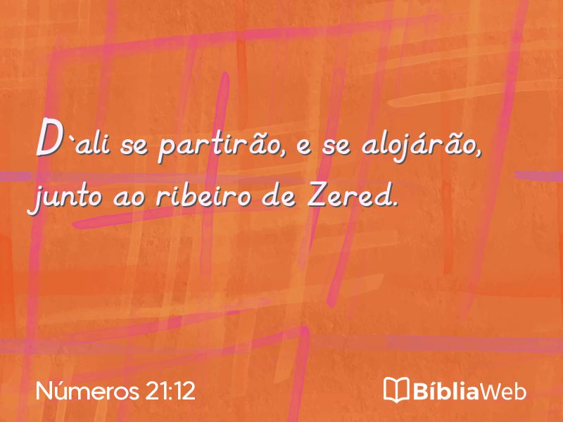 Números 21:12 em imagem para compartilhar