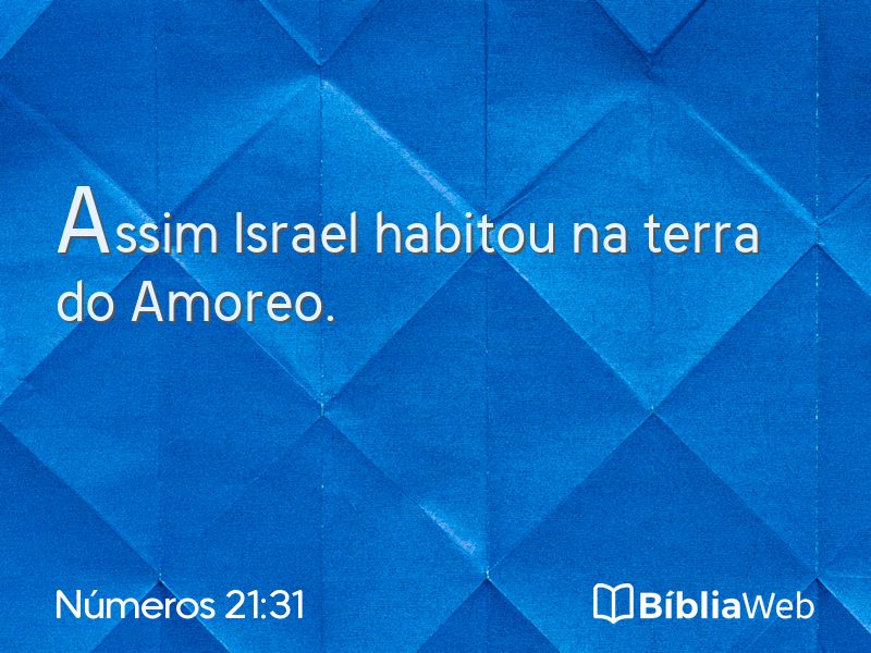 Números 21:31 em imagem para compartilhar
