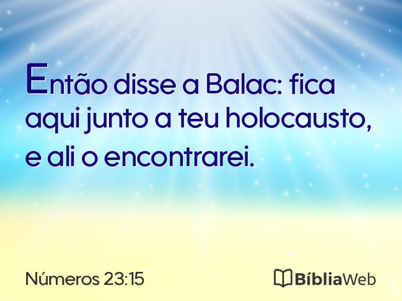 Números 23:15 em imagem para compartilhar
