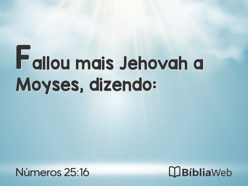 Números 25:16 em imagem para compartilhar