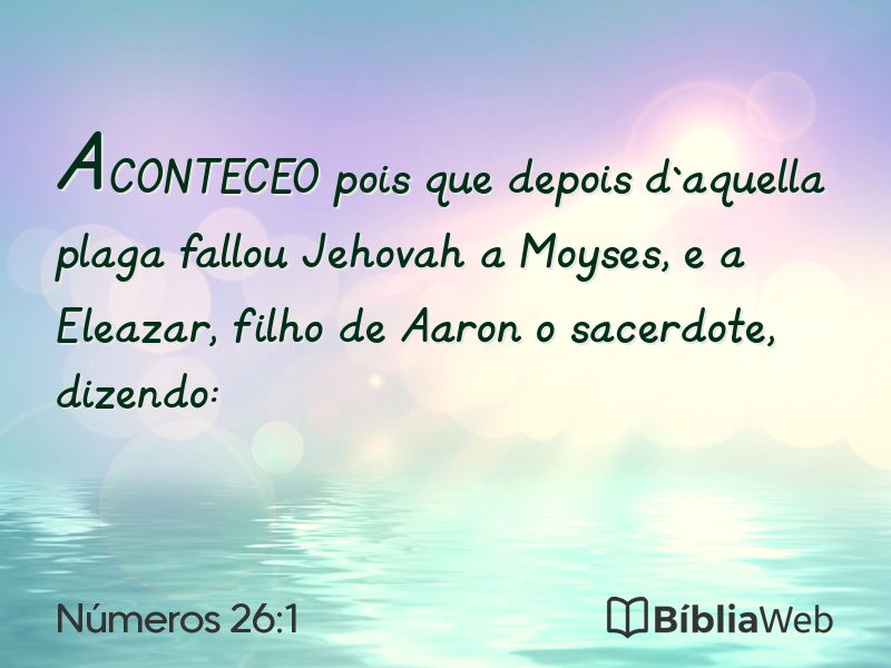 Números 26:1 em imagem para compartilhar