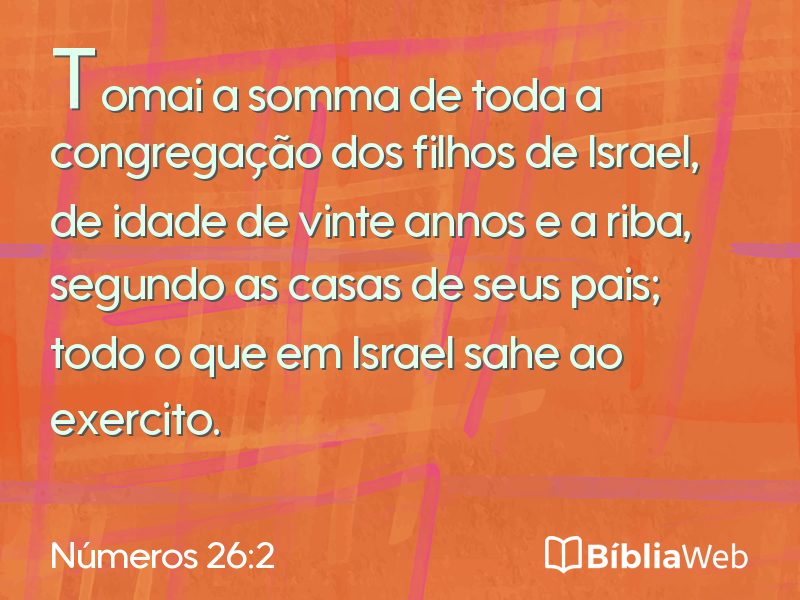 Números 26:2 em imagem para compartilhar