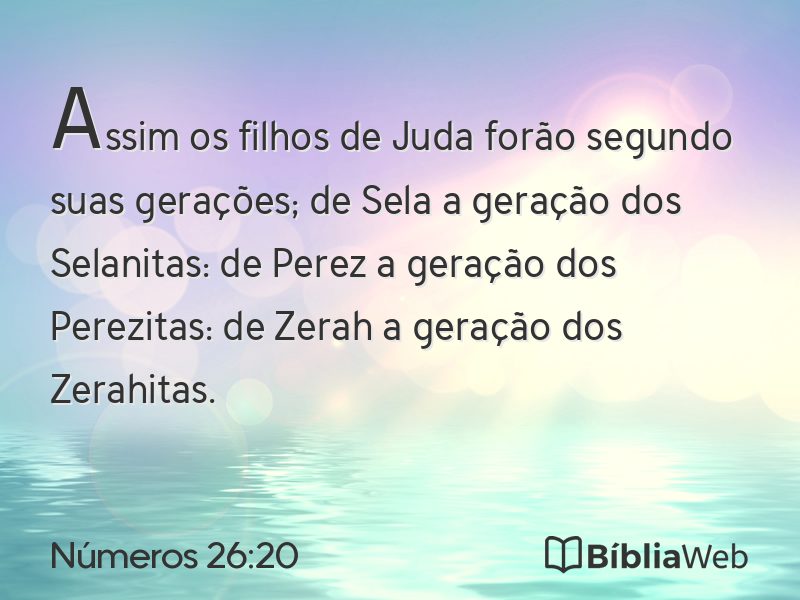 Números 26:20 em imagem para compartilhar