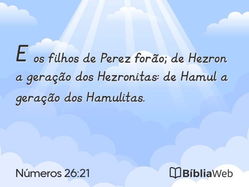 Números 26:21 em imagem para compartilhar