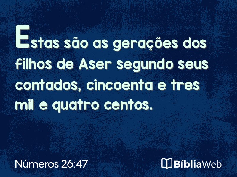 Números 26:47 em imagem para compartilhar
