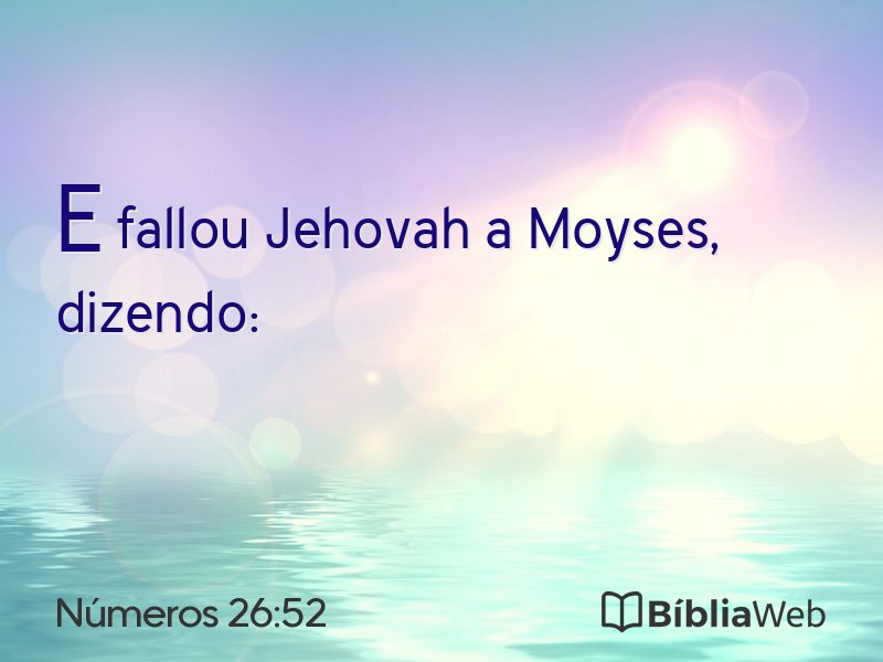 Números 26:52 em imagem para compartilhar