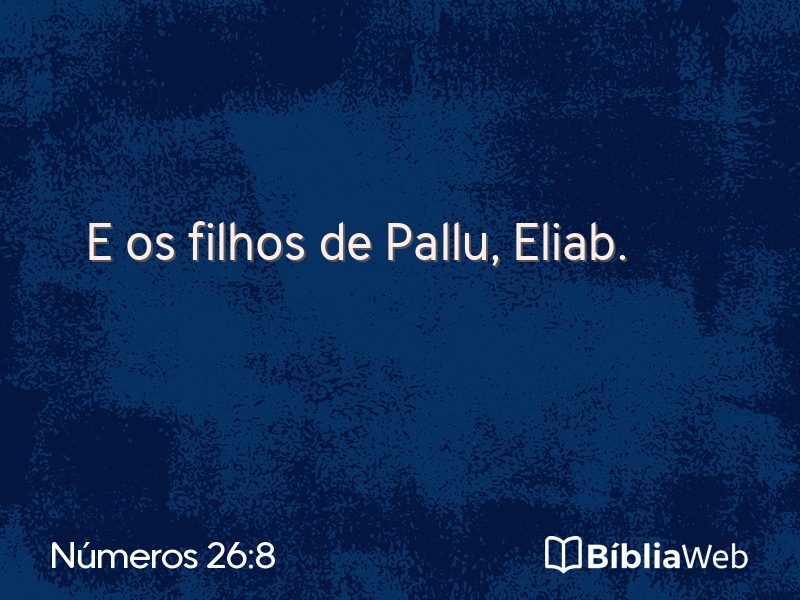 Números 26:8 em imagem para compartilhar