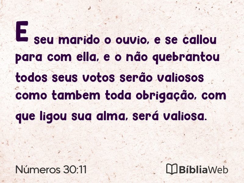 Números 30:11 em imagem para compartilhar