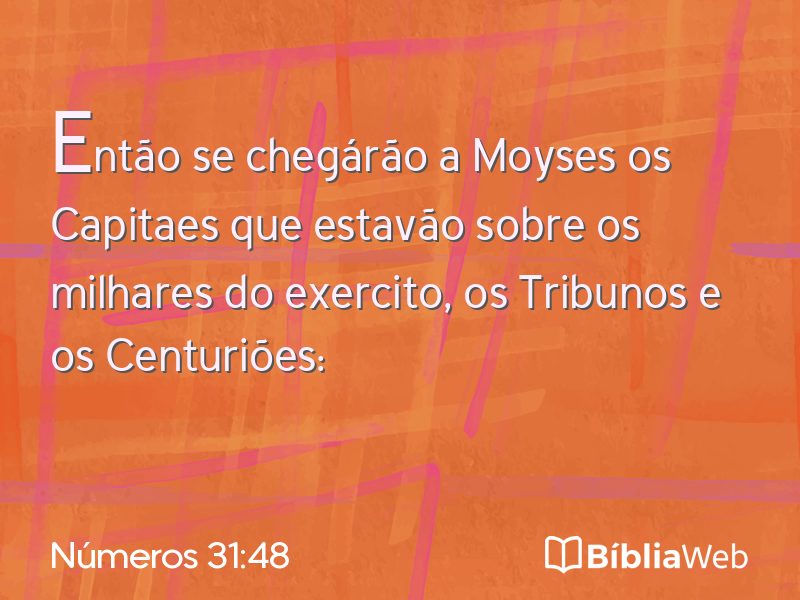 Números 31:48 em imagem para compartilhar