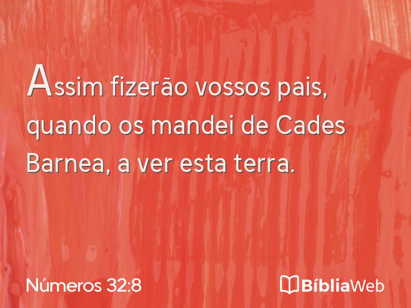 Números 32:8 em imagem para compartilhar