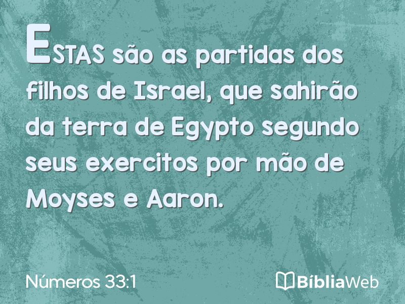 Números 33:1 em imagem para compartilhar