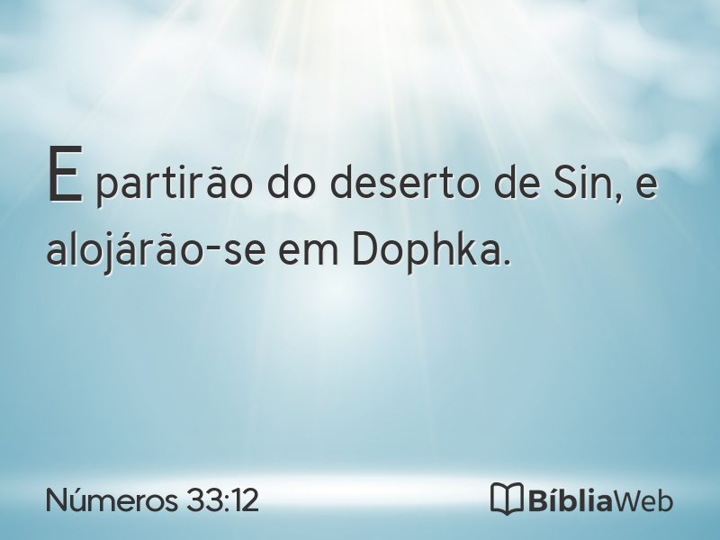 Números 33:12 em imagem para compartilhar