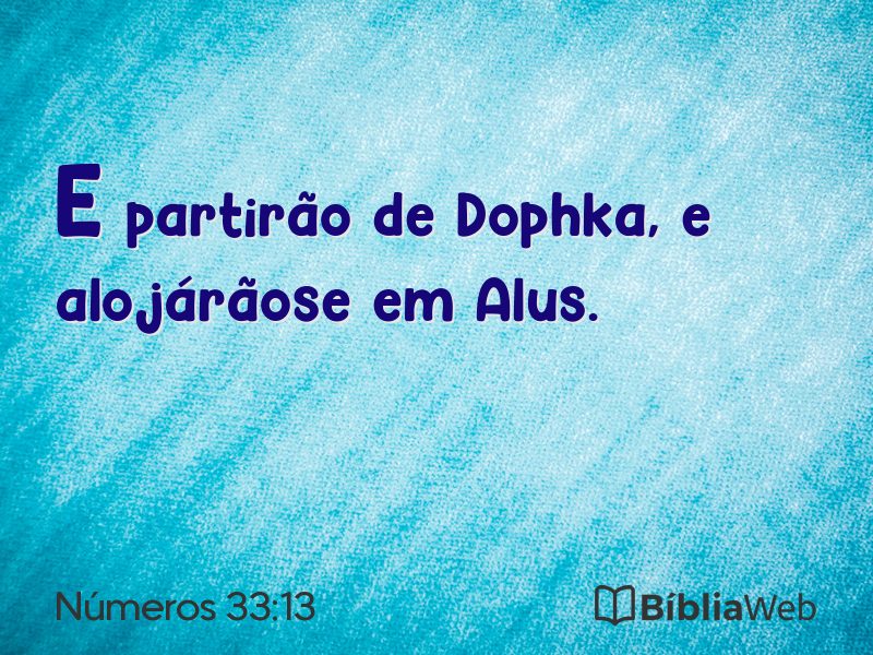 Números 33:13 em imagem para compartilhar