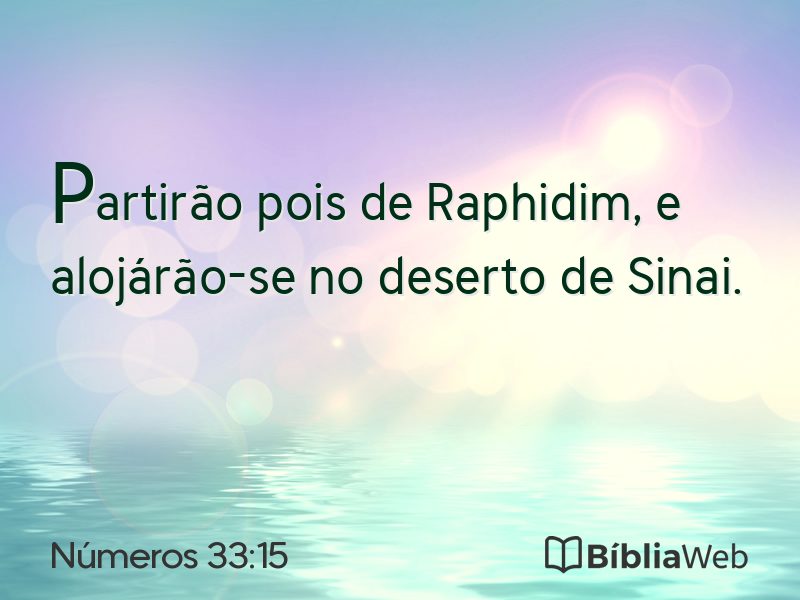 Números 33:15 em imagem para compartilhar