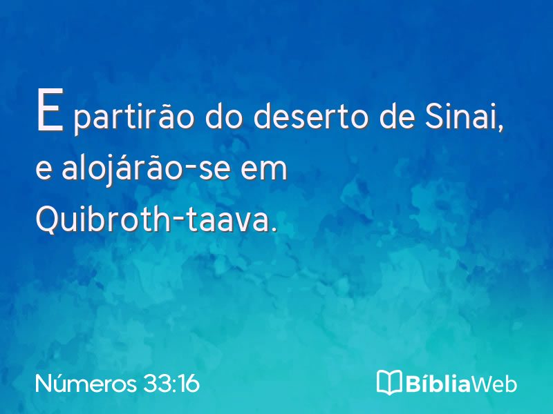 Números 33:16 em imagem para compartilhar