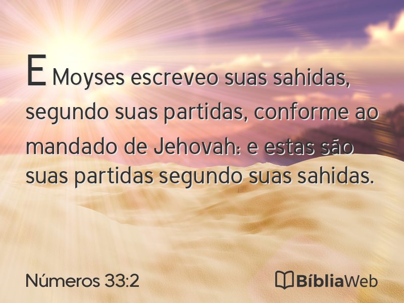 Números 33:2 em imagem para compartilhar