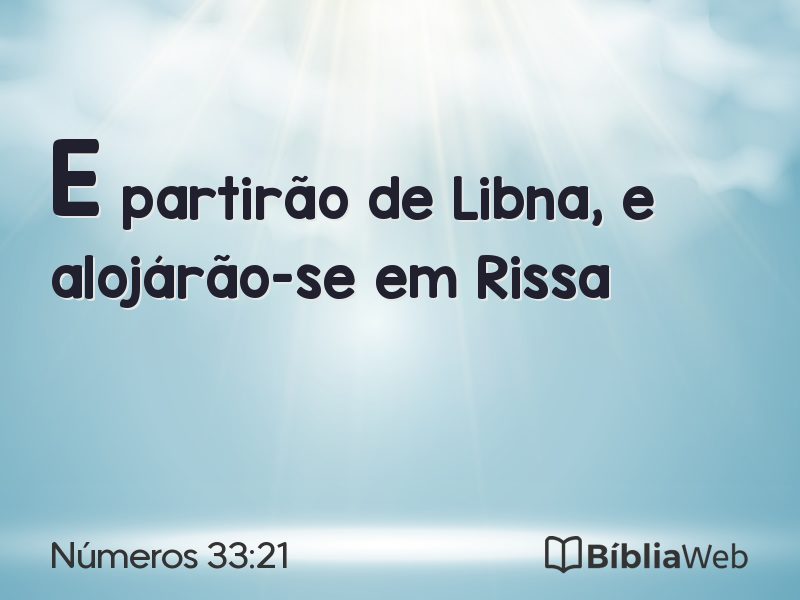 Números 33:21 em imagem para compartilhar
