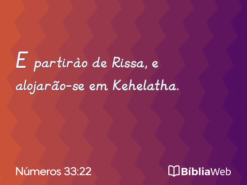 Números 33:22 em imagem para compartilhar