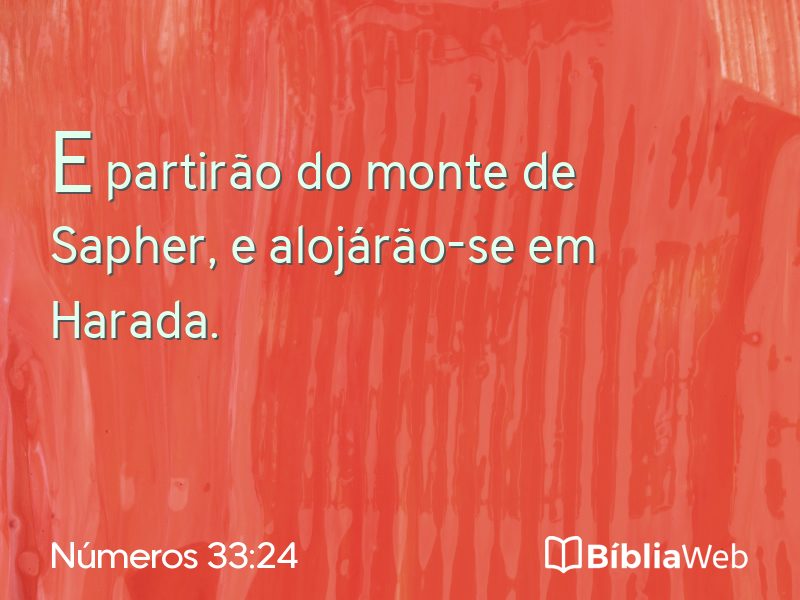 Números 33:24 em imagem para compartilhar
