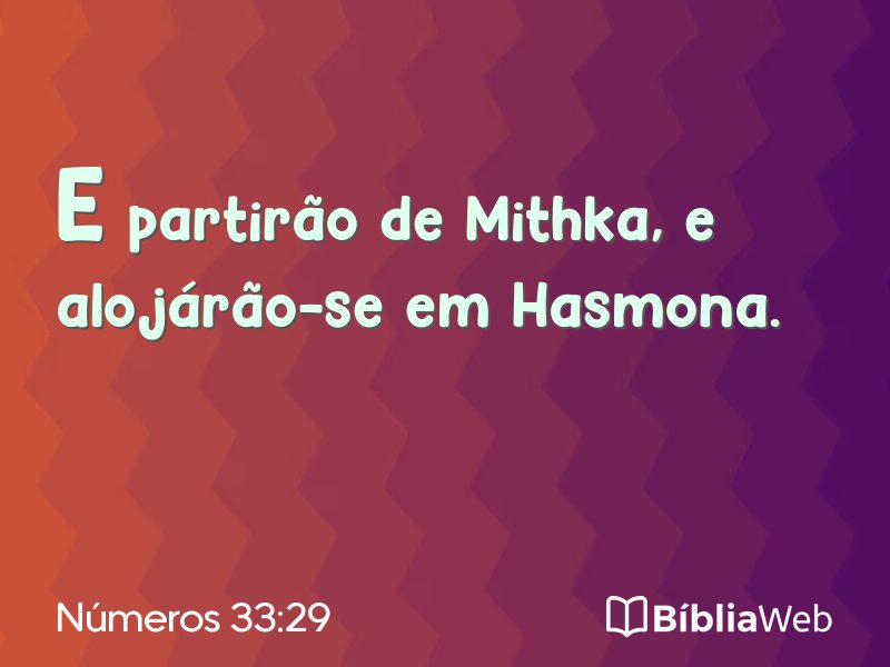 Números 33:29 em imagem para compartilhar
