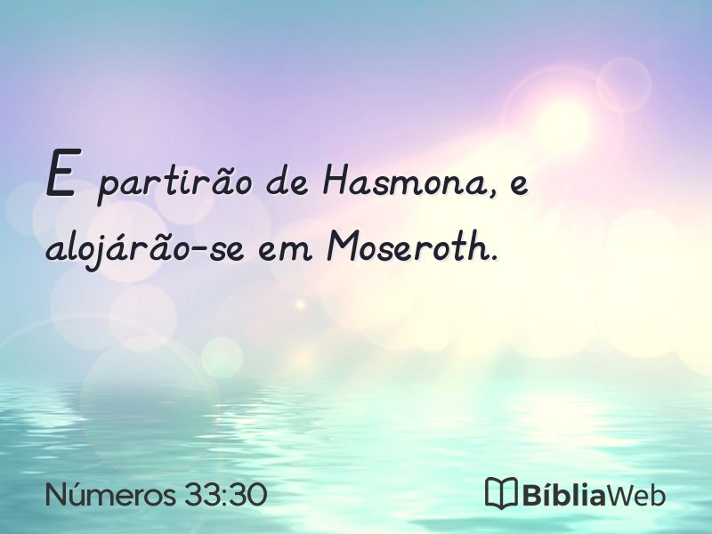 Números 33:30 em imagem para compartilhar