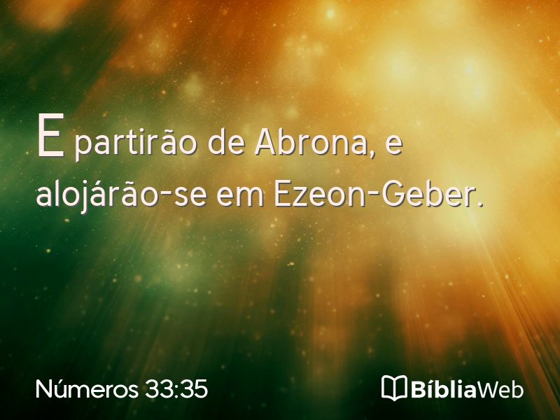 Números 33:35 em imagem para compartilhar