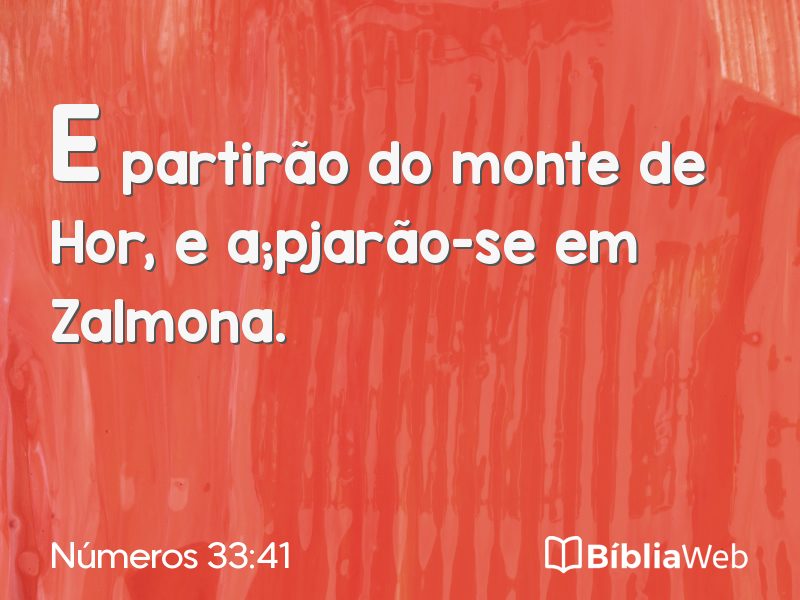 Números 33:41 em imagem para compartilhar