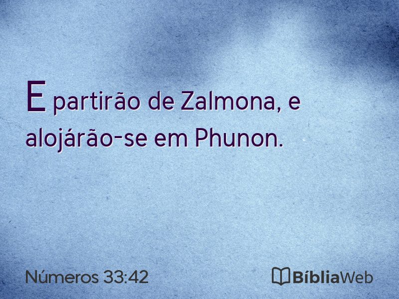 Números 33:42 em imagem para compartilhar