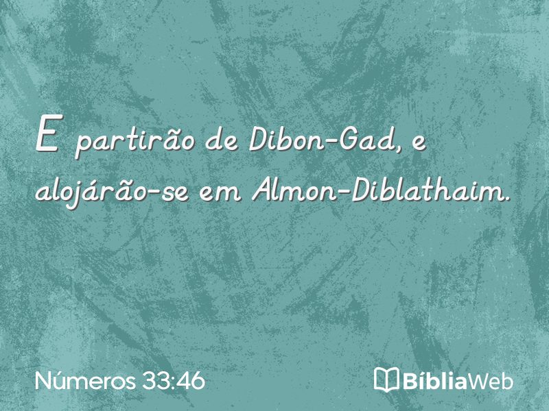 Números 33:46 em imagem para compartilhar