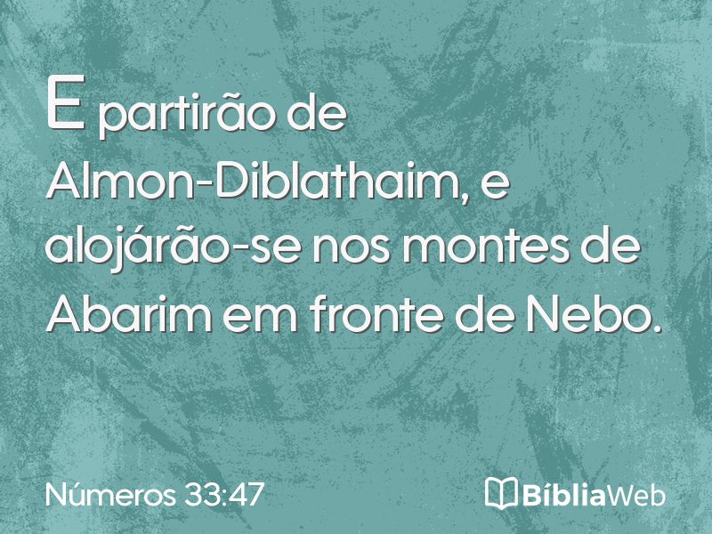 Números 33:47 em imagem para compartilhar