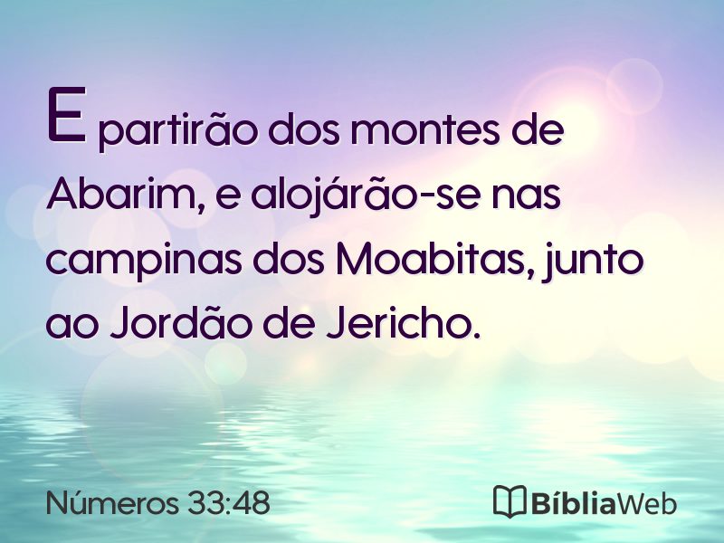 Números 33:48 em imagem para compartilhar