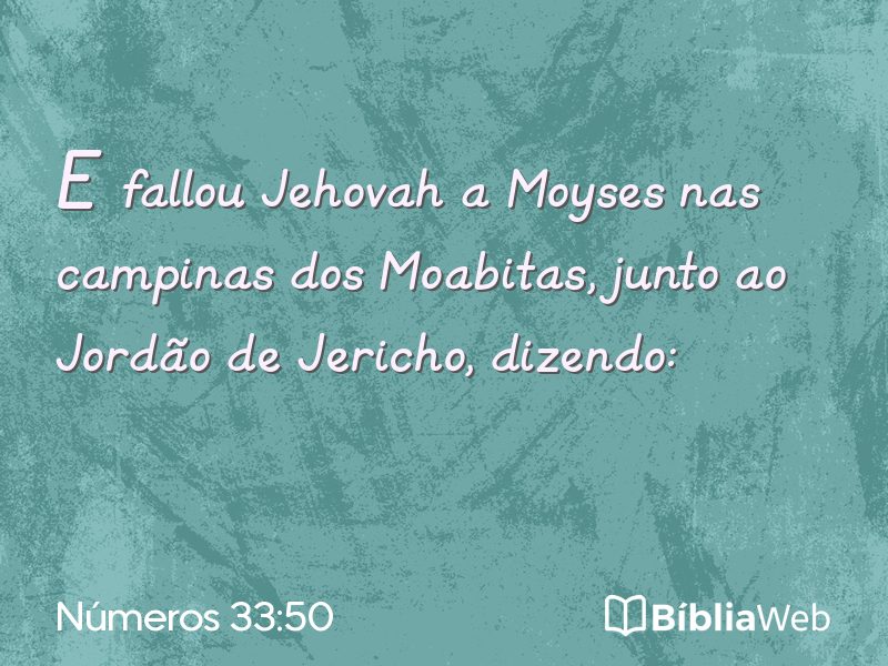 Números 33:50 em imagem para compartilhar