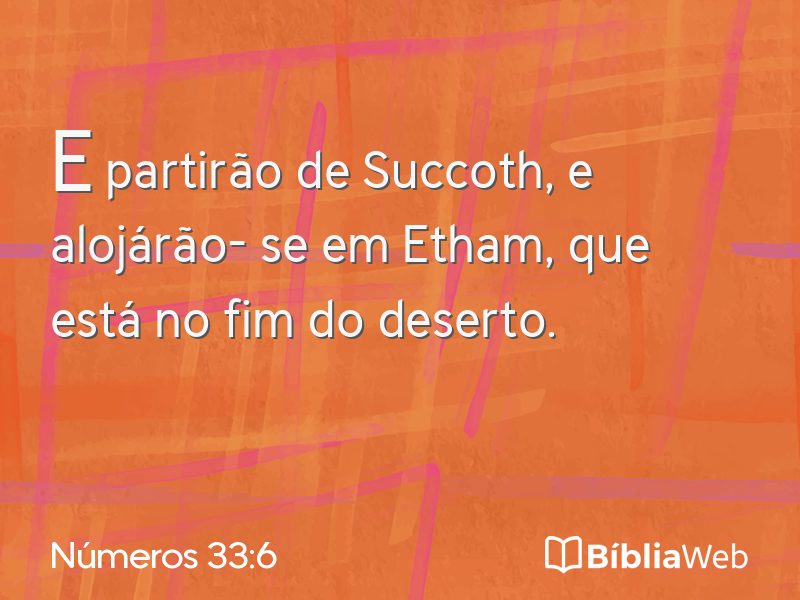 Números 33:6 em imagem para compartilhar