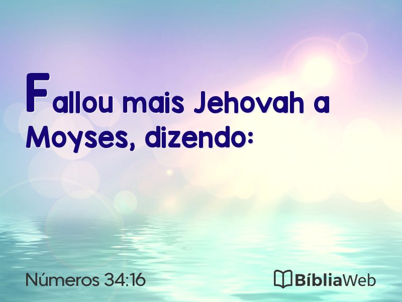 Números 34:16 em imagem para compartilhar