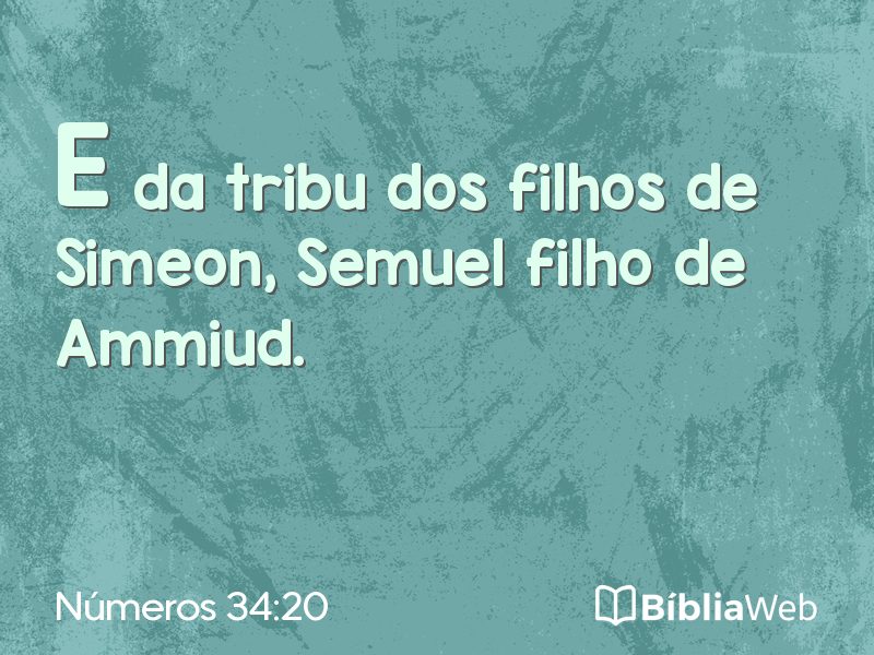 Números 34:20 em imagem para compartilhar