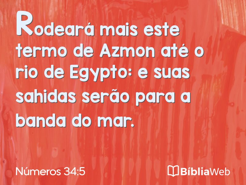 Números 34:5 em imagem para compartilhar