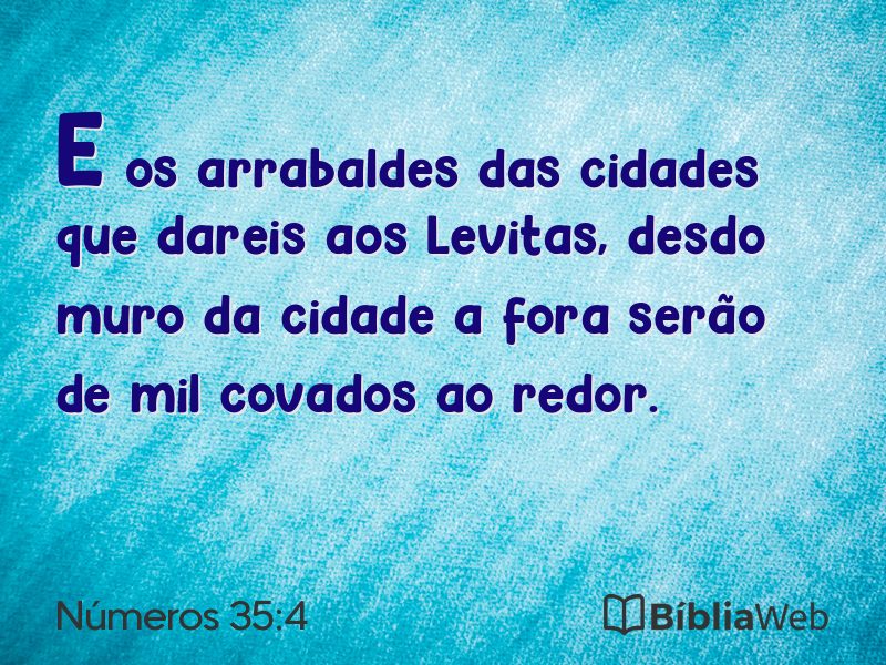 Números 35:4 em imagem para compartilhar
