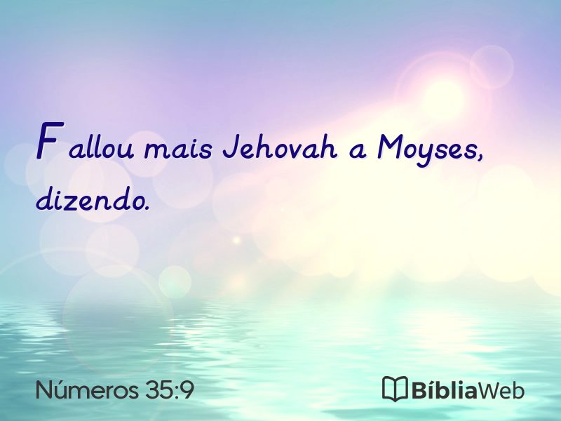 Números 35:9 em imagem para compartilhar